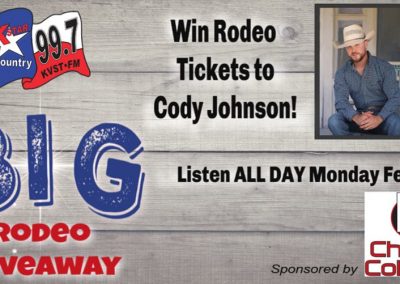 Cody Johnston Giveaway