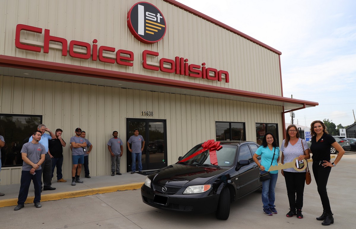 First Choice Collision Gifts Car to Single Mom